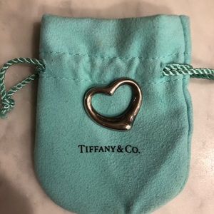 Tiffany and Co open heart charm for necklace